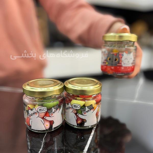 بانکه شیشه ای مدل پیانو سایز 3 زیباسازان